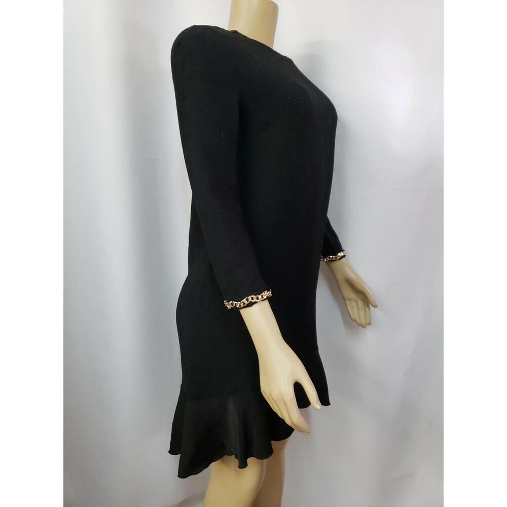 Zara Basic Collection Ruffled Hem Chain Cuff Ribb… - image 3